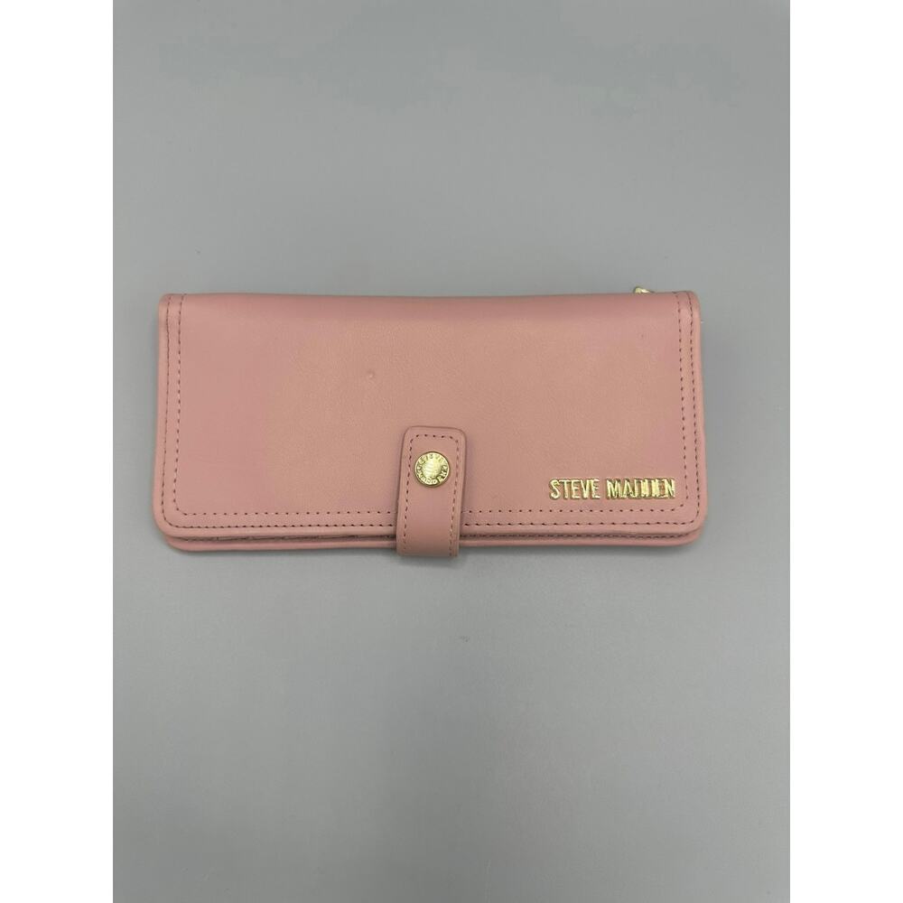 ✨ Steve Madden Ballen Gravity Slim Foldover Wallet - Dusty Rose Pink (GUC) ✨